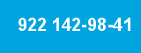 922 142-98-41 922 142-98-41